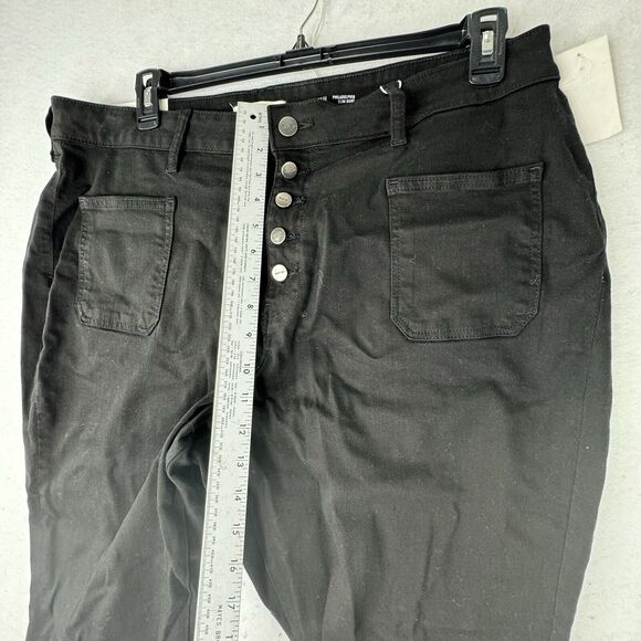 NEW $98 Warp And Weft PHL Philadelphia Slim Boot Cut Black Jeans Women’s Plus 22 - Picture 7 of 13